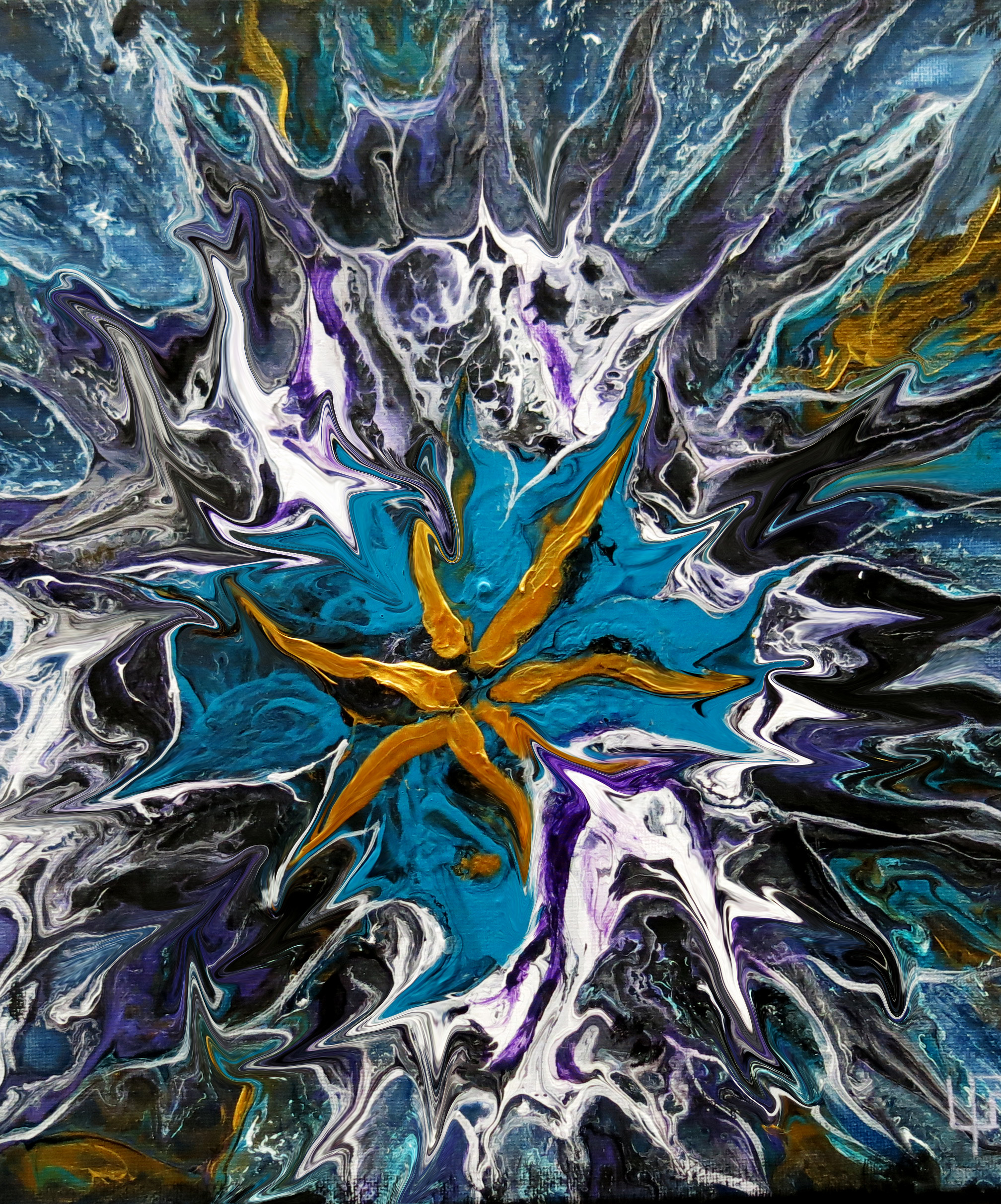 Galaxy 8 34x22 inches Print on canvas - Manuel Toros