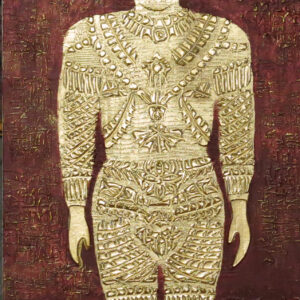 Asian Civilization 1 Mixed med. on canvas 30x15 inches