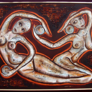 Balance 2 Mixed med. on paper 36x48 inches