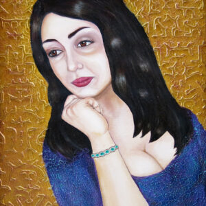 Femininity Mixed med. on canvas 20x16 inches