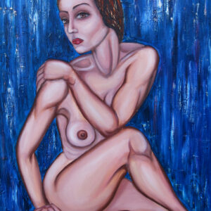 Figure Mixed med. on canvas 40x30 inches