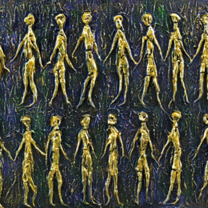 Humans-7 16x20 inches mixed med. on canvas