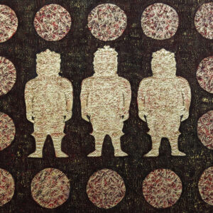 Mystery Planets mixed med. on canvas 48x60 inches