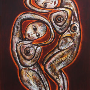 Two Mixed med. on canvas 36x24 inches