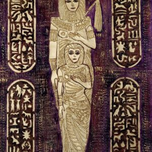 Old Civilization 4, Mixed med. On canvas 30"x30"