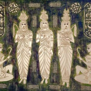 Old Civilization 6, Mixed med. On canvas 36"x48"