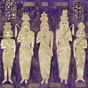 Old Civilization 7, Mixed med. On canvas 36"x48"